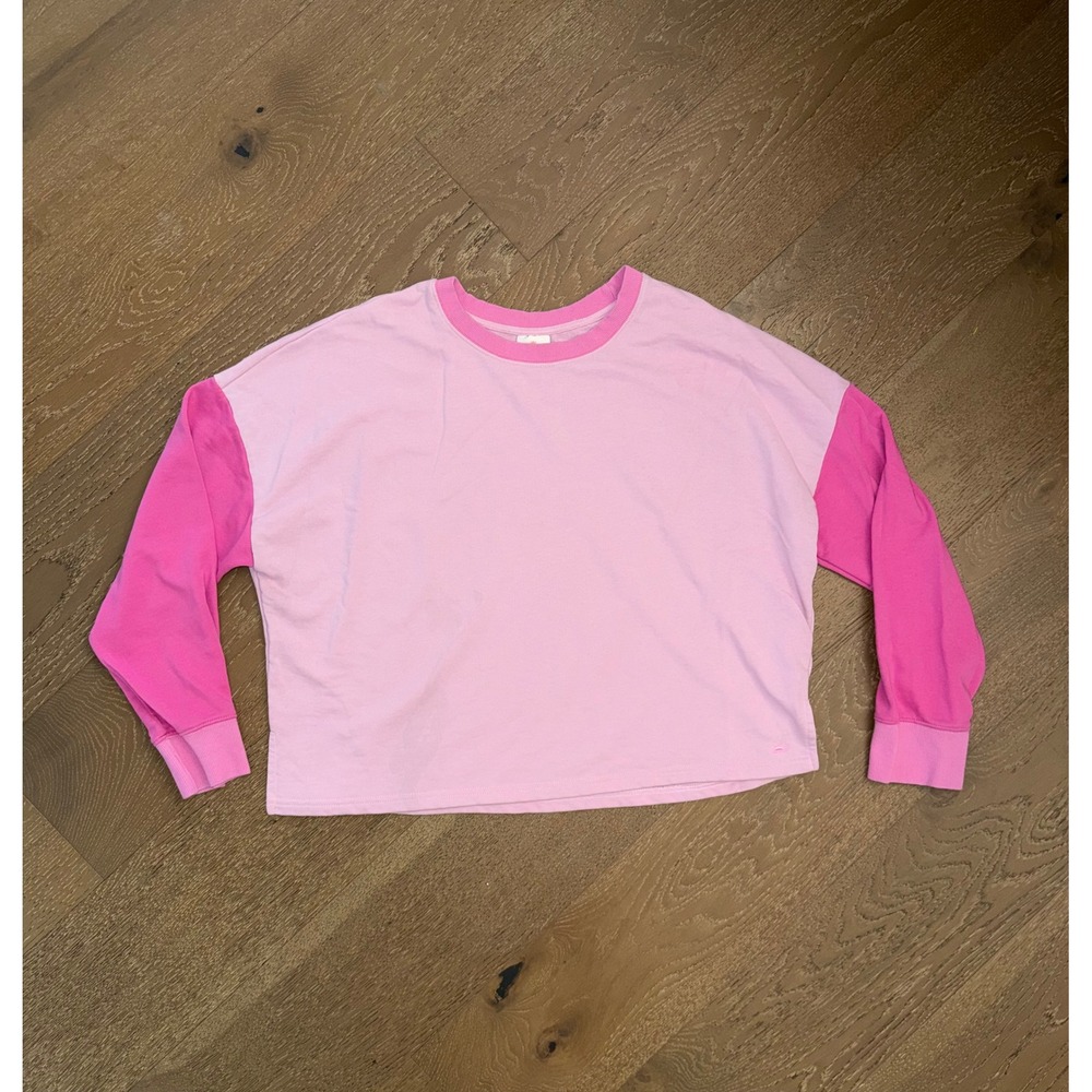 Club Social‎ by Jadelynn Brooke Pink Colorblock Sweatshirt Womens XL Pullover